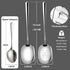 X-Large Serving Spoons Set, 12 Inch Slotted Spoon and Serving Spoon, Premium Silverware, Food-grade Stainless Steel,