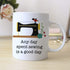 Sewing Quilting Coffee Mug - Ideal Gift for Quilters, 11oz Ceramic, Dishwasher & Microwave Safe