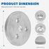 Zinc Anode Weight Plate with 2 Plastic Ties, Anti Corrosion and Electrolysis - Sacrificial Anodes Protects the Other Metal Components in Salt System Pool, Keep Skimmer Baskets in Place - (2 Pack)