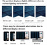 StangH Navy Blue Valances Curtains - Luxury Velvet Tier Curtains for Bedroom, Office Window Dressing