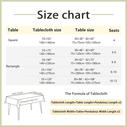 55 75 Inch, Alsoo Embroidered Tablecloth Rectangle x Farmhouse Otanical Floral Table Cloth Waterproof Washable Cotton