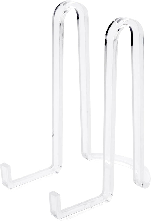 Plymor Clear Acrylic Ribbon-Style Display Easel, 7.5" H x 4" W x 6" D