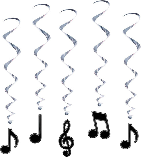 Musical Note Whirls (5/Pkg)