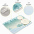 Christmas Gnome Standing Snowfall Winter Dish Drying Mat, Extra Large Absorbent Mat for Kitchen, 18" x 24"