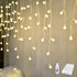 YOLIGHT Fairy Curtain Lights, USB/Battery Powered Ball Icicle Light 13ft 96 LED
