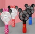 Kbinter Cute Personal Mini Fan - Handheld USB Rechargeable Fan with Colorful LED Light for Indoor Outdoor