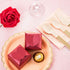 AWELL Burgundy Favor Box Bulk - 2.5x2x2.5 inches with Heart Bow, Pack of 50 Party Favor Boxes