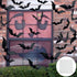 5pack Halloween Decorations Tablecloth Runner, Black Lace Round Spider Cobweb Table Cover with 36pcs Scary 3D Bat