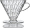 Hario V60 Plastic Coffee Dripper, Clear, Size 03