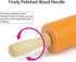 Silicone Rolling Pin for Baking, Non-stick Dough Roller with Wooden Handle, Kitchen Accessories
