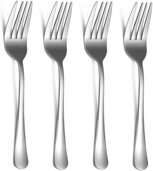 Kyraton Serving Forks Set of 4 Pieces, Stainless Steel Cold Meat Serving Utensils