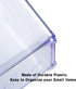 Carrotez 2 Compartment Makeup Organizer, Clear Plastic Drawer Organizer for Bathroom, Desk, Vanity, Office