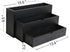 GOVOKOI 3-Tier 12 Bottle(750ml) Black Wood Coffee Syrup Rack Organizer, Separated Bottle Holder for Coffee Bar, Storage