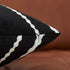 Set of 2 Black Pillow Covers 18 x 18 inches, Boho Aztec Polyester Blend Square Decorative Throw Pillow Covers