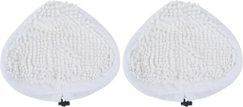 Dirt Devil Shaggy Steam Mop Replacement Pads, Pack of 2, White, For