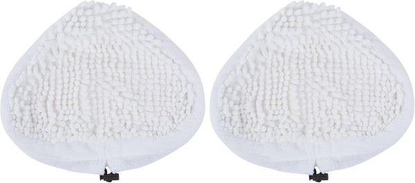 Dirt Devil Shaggy Steam Mop Replacement Pads, Pack of 2, White, For