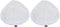 Dirt Devil Shaggy Steam Mop Replacement Pads, Pack of 2, White, For