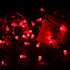 C5 100 33ft 120V Set Brizled Upgraded Faceted LED Red Christmas Lights, LED Christmas tree Lights, UL Certified