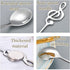 Music Note Spoons for Music Lovers, Stainless Steel Coffee Spoons Set of 2 (Gold + Silver)