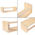 16 Inch-Small AZSKY Floating Nursery Book Shelves-Natural Wood Bookshelf for Kids Room Bookshelf Wall Mounted for Baby
