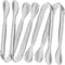 TTSAM 4 Pcs Ice Tongs, Mini Serving Tongs, 304 Stainless Steel, Silver, 4.33 x 0.63 inches