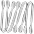 TTSAM 4 Pcs Ice Tongs, Mini Serving Tongs, 304 Stainless Steel, Silver, 4.33 x 0.63 inches