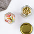 Woaiwo-q 25Pack1.5oz Honey Jars,Mini Honey Jars With Dipper,Hexagon Glass Jar with Gold Lids,Glass Jar with Labels