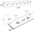 MaxGear Acrylic Necklace Holder 2 Pack, Wall Mounted Jewelry Organizer for Necklaces, Bracelets, Rings, and Bangles