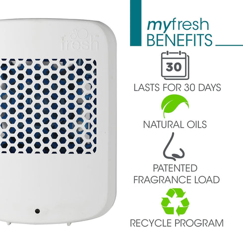 Fresh Products myfresh Air Freshener Dispenser 2.0, Motion Sensor, Improved Design, White/Gray - 1pk