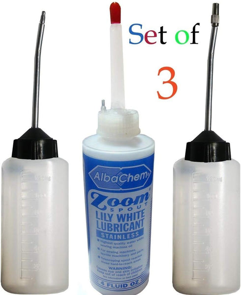 ByNaRIX Machine Lubricant Oil Dispensers & Zoom Spout Prefilled Oil Dispensers Set of