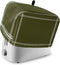 Toaster Cover, Solid Color Dark Olive Green 2 Slice, Soft Washable Dust-proof Cover with Pockets for Small Appliance