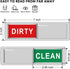KitchenTour Clean Dirty Magnet for Dishwasher, Super Strong Non-Scratch Magnetic Silver Indicator Sign