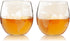Set of 2 Viski Globe Glass Whiskey Tumblers, 10 oz, Etched Glass Whiskey Enthusiast Gift and Glassware Accessory