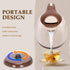 Aigostar Small Electric Kettle, 1L Portable Tea Kettle, 1100W with Automatic Shut-Off, BPA-Free (Brown)