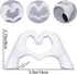 DOVDOV White Heart Hand Statues and Sculptures, White Room Decor Aesthetics for Living Room Coffee Table tv Cabinet