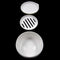 Inomata Portable Round Soap Case Airtight Container Soap Tray Traveling Accessory White