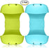 2 Pack Sponge Holder for Double-Sink - FineGood Saddle Caddy Brush Soap Organizer, Blue & Green