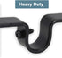 OVOV 3 Pack Double Curtain Rod Bracket - Heavy Duty 1 and 5/8 Inch Holders for Bedroom Living Room, Brown