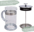 Elanze Designs Stainless Steel 1 Liter Glass French Press Coffee Maker