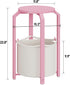 TB01BP092 TUTOTAK Small Side Table, Round End Table, Night Stand, Bedside Table, Sofa Table with Storage Basket, Living