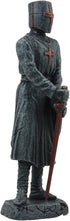 Ebros Holy Roman Empire Templar Crusader Knight Statue, 6" Tall, Suit of Armor Swordsman Decorative Sculpture
