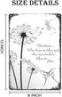 Dandelion Inspirational Wall Art Vintage Metal Sign, Dragonfly and Dandelion Retro Iron Painting Plaque (12x8 inch)