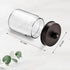 Amolliar Farmhouse Qtip Holder Dispenser for Cotton Swabs, Clear Plastic Apothecary Jar for Bathroom Countertop