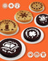 15-Pack Magnoloran Wedding Cake Stencils, Floral Cake Templates, Baking Tools, Dessert Decorating Molds