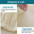 HFCNMY Beige Waterproof PU Dining Bench Cover - Removable & Washable Slipcover