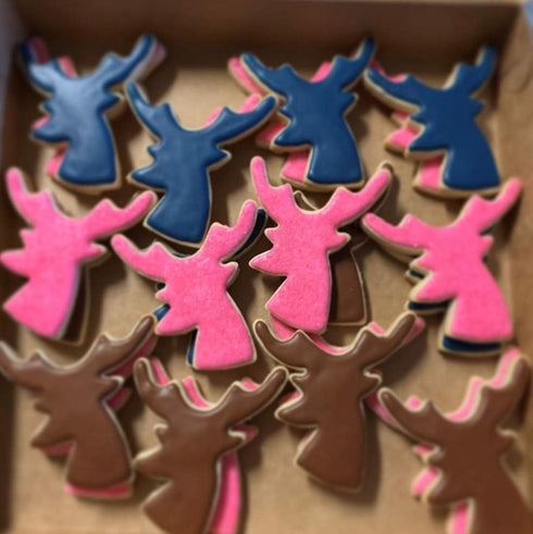 Deer Reindeer Head Cookie Cutter, 4”, Made in USA by Ann Clark