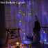 Curtain Lights String Lights Bedroom - 300 LED 9.8x9.8Ft Twinkle String Light Decorations for Indoor Outdoor Decor