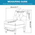 Armless Armless Armless JIAN YA NA Accent Chair Cover, Stretch Chair Slipcover Velvet Chair Covers Slipper Chair