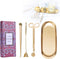UCINNOVATE 4 in 1 Candle Accessory Set - Wick Trimmer, Snuffer, Dipper, Storage Tray for Candle Lovers