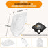 Replacement Pour Spout Cover Compatible with Ninja Blender 72oz Lid, Clear Polycarbonate, for BL660 BL740 BL770 BL771